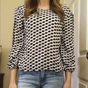 Open sleeve blouse
